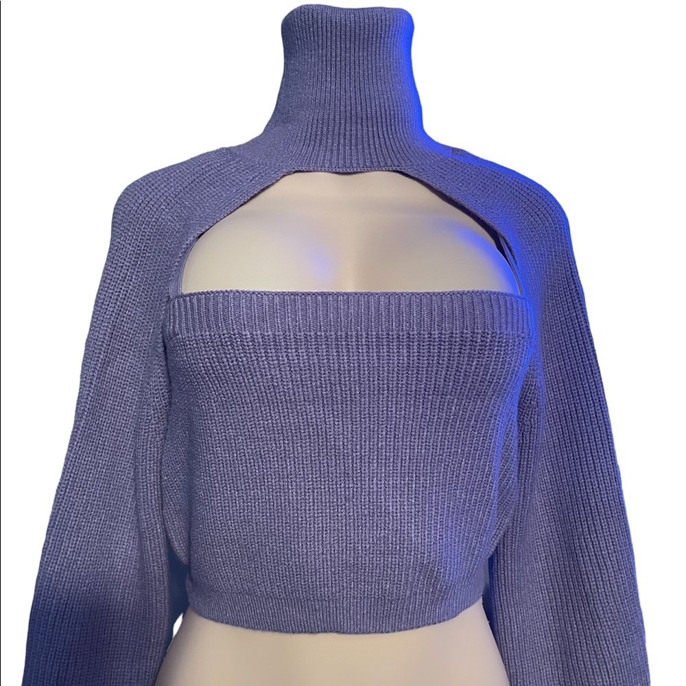 Turtle neck 2 piece top
